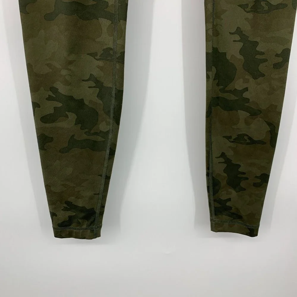 Lululemon Leggings Camo Wunder Under Pant Savasana Full On Luxtreme - Picture 7 of 12